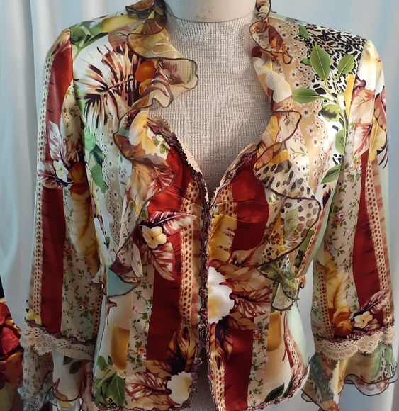 Alberto Makali 100% silk blouse